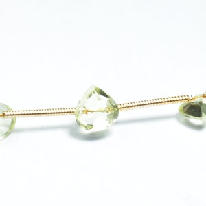 Top Quality Natural Lemon Heart Shape Faceted Gemstone Beads Length - 7 Inch Size - 7 mm Peices - 10