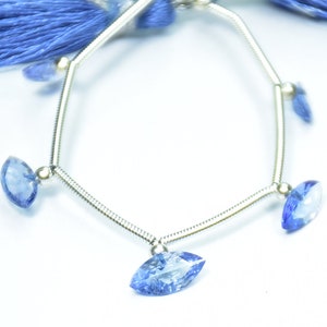 AAA Quality Natural Tanzanite Marquise Faceted Gemstone Beads Size - 5 × 9.50 mm To 7 × 3.50 mm Peice - 5
