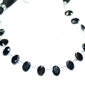 AAA Quality Natural Black Onyx Faceted Gemstone Beads 7 Inch Pieces - 15 In Each Strand