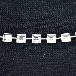 Top-Qualität Natürliche Kristall Quarz Quadrat Form Facettierte Edelstein Perlen 7-Zoll-Strang 6 mm Peices - 15