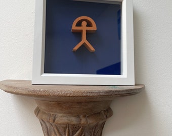 Indalo man framed figure, Spain, Andalusia, España, Mojácar, momento, folklore, lucky charm, holidays, sunshine, beach, cave, symbol, Camino