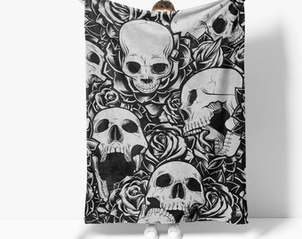 Plush Throw Blanket Day of The Dead Ver 4 Fleece Blanket Gift Ideas Minky Sherpa Plush Throw Blanket Day of The Dead Ver 4 Fleece Blanket Gift Ideas Minky Sherpa