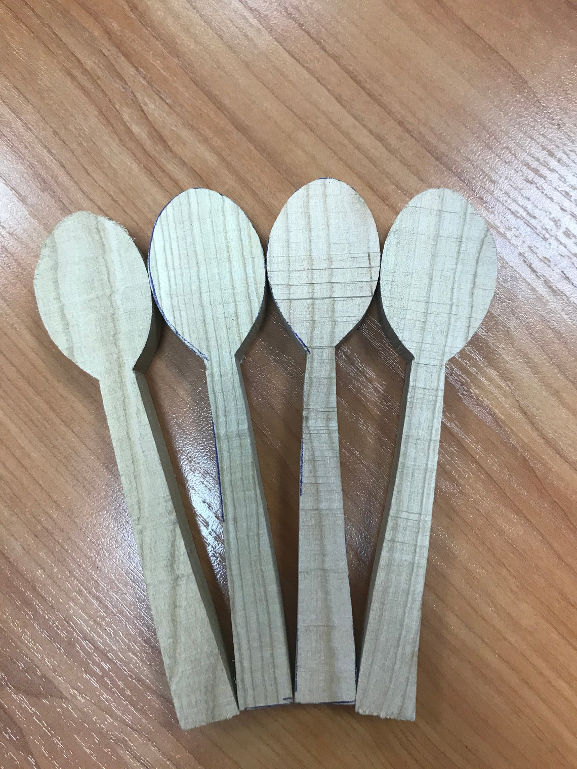 Set of 4 Spoon Blanks From Cherry Wooden Spoon Blanks for Etsy UK