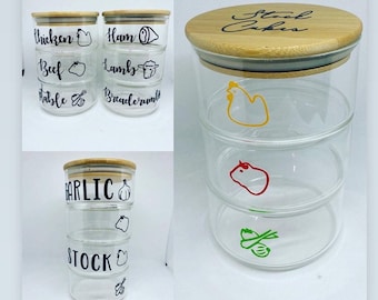 Stock Cube Stacking Storage Jar