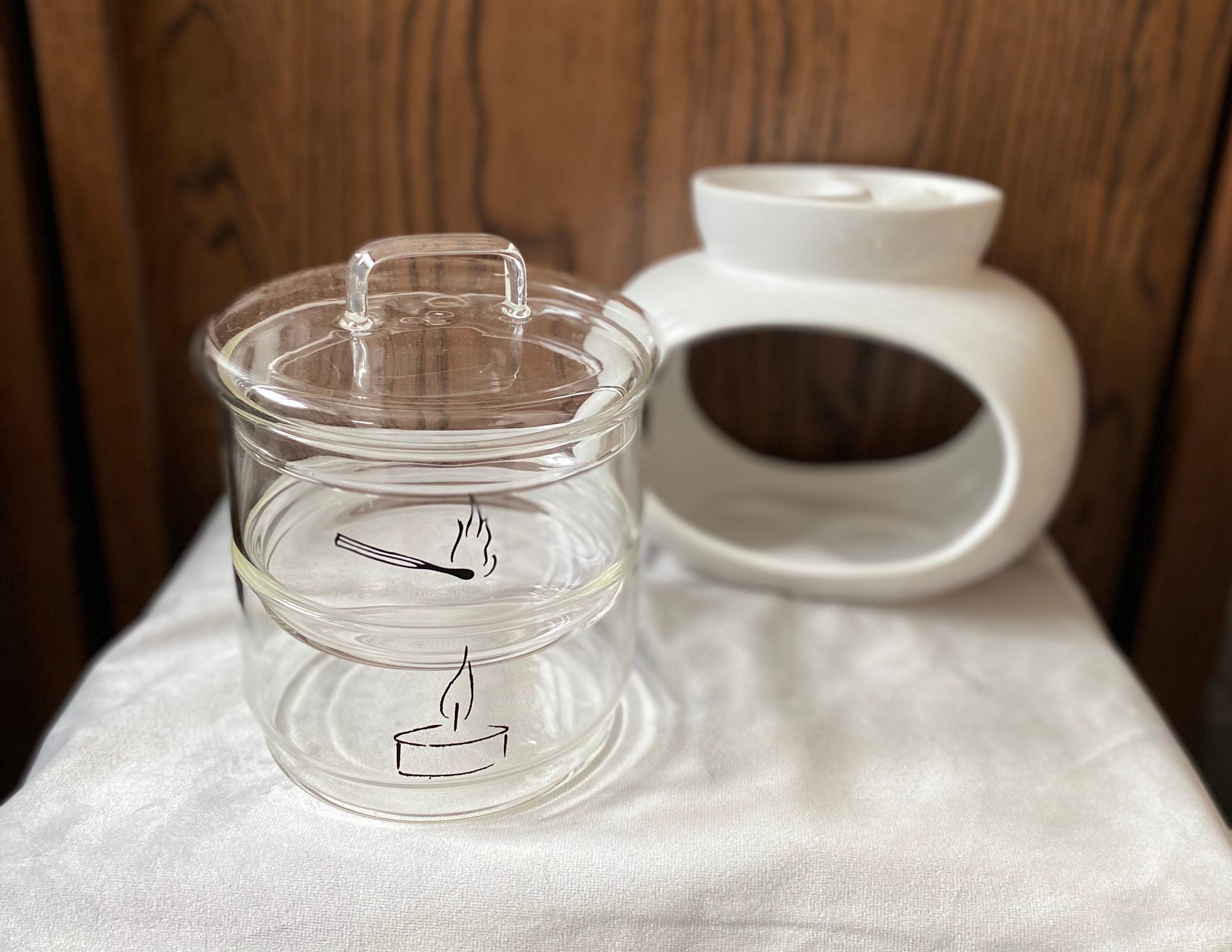 Glass Stacking Tea Light Matches Wax Melt/candle Holder Etsy UK