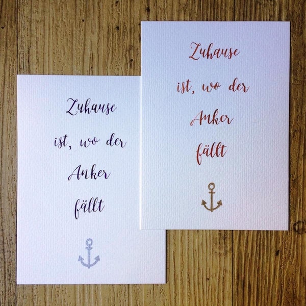 Postkarte "Zuhause"