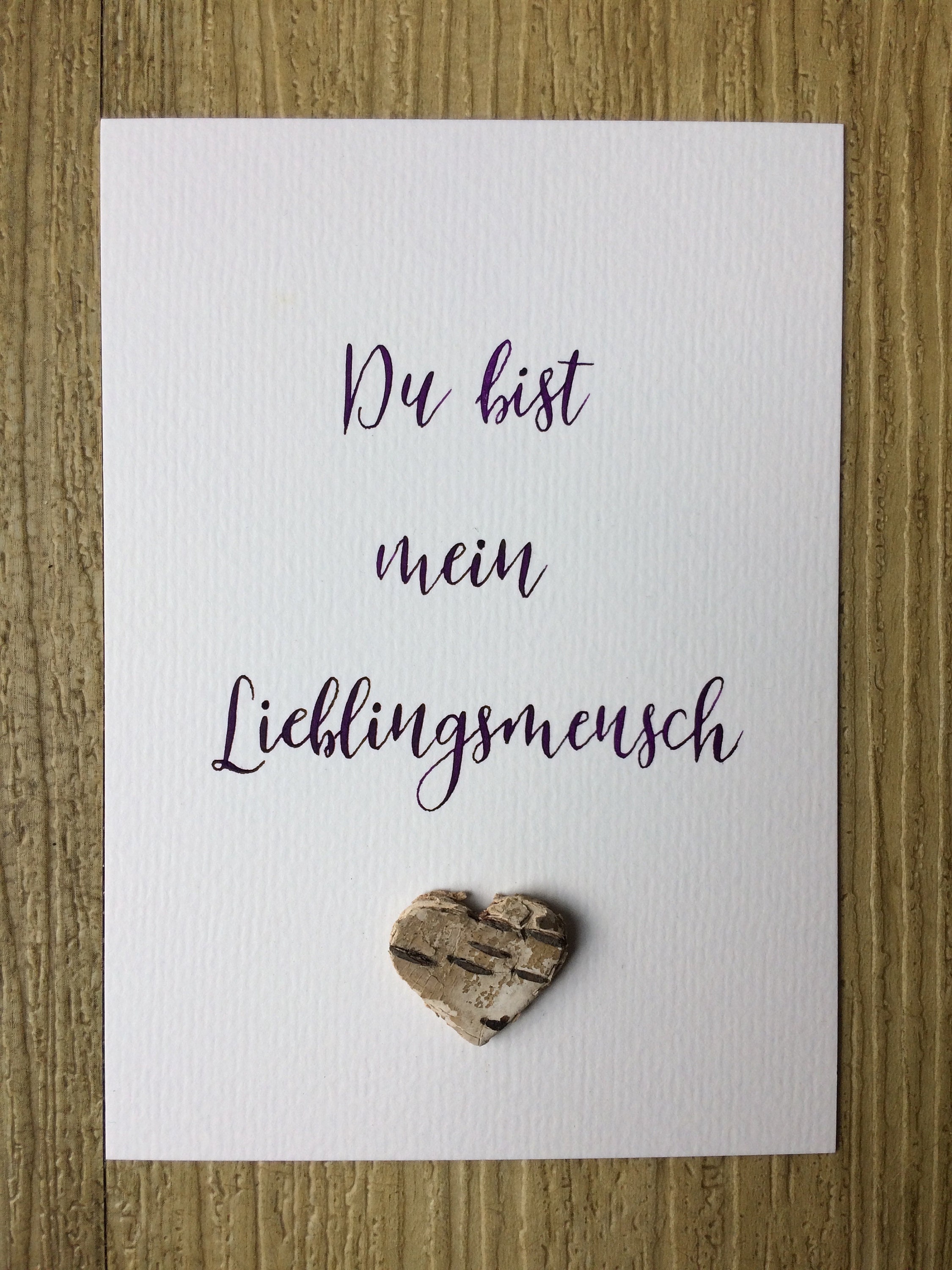 Postkarte Du bist mein Lieblingsmensch Etsy