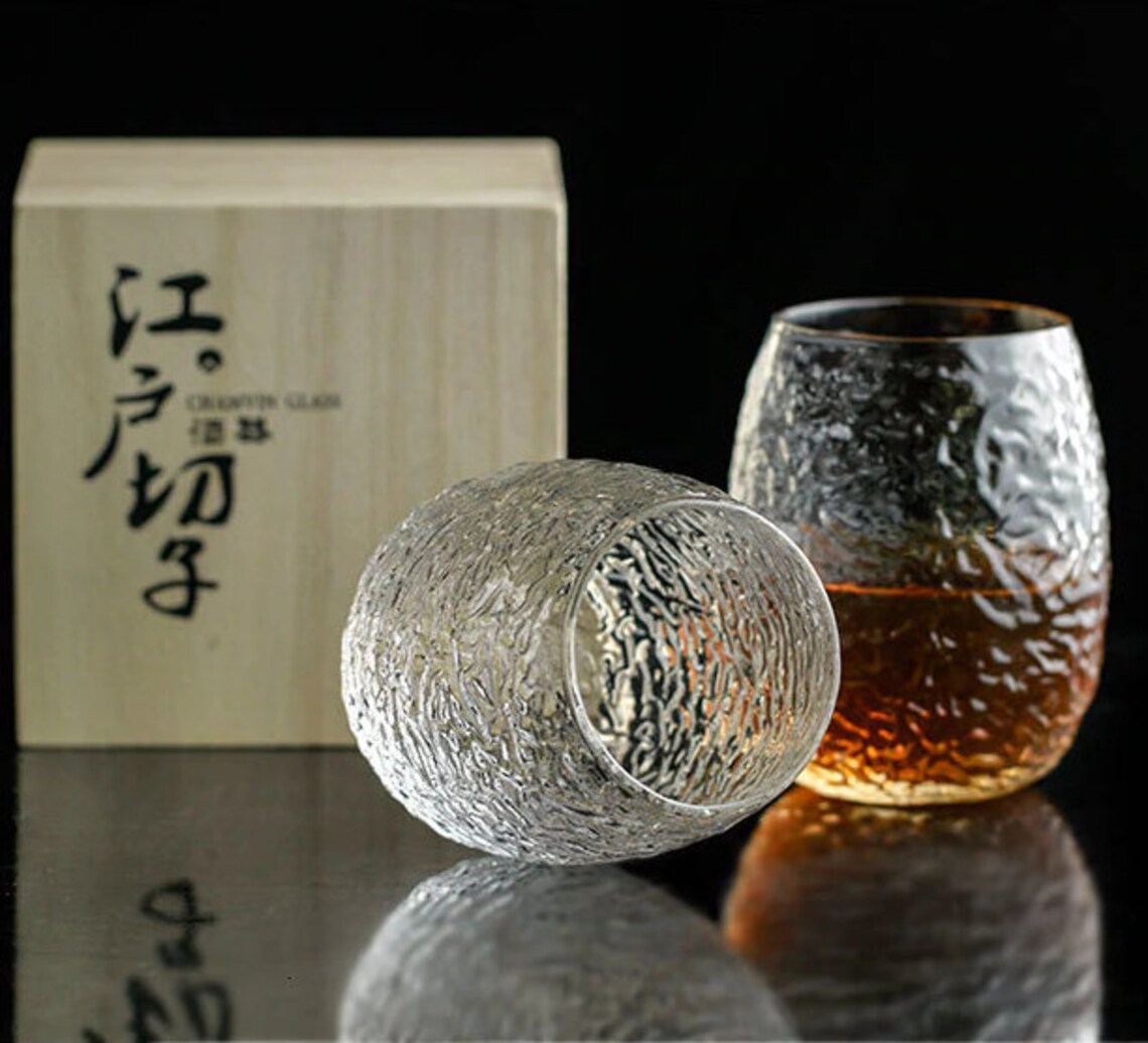 Beautiful Japanese Crystal Glass. Enjoy Your Whiskey or Your Etsy