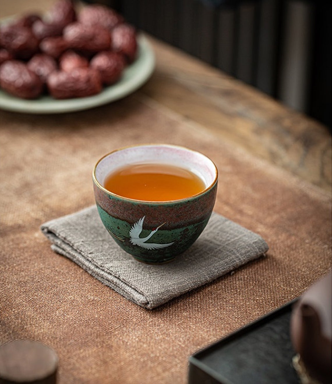 Vintage Chinese traditional tea cup. Ceramic Tea mug for Etsy