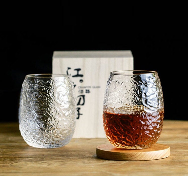 Beautiful japanese crystal glass. Enjoy your whiskey or your Etsy