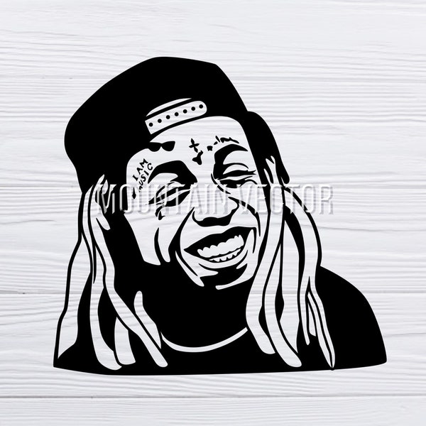 Lil Wayne Svg Png Hip Hop SVG, Lil Wayne Clipart, The Carter Vector Scalable Clipart Download