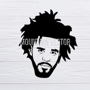 J. Cole Svg Png Jermaine Lamarr Cole Rapper Songwriter - Etsy