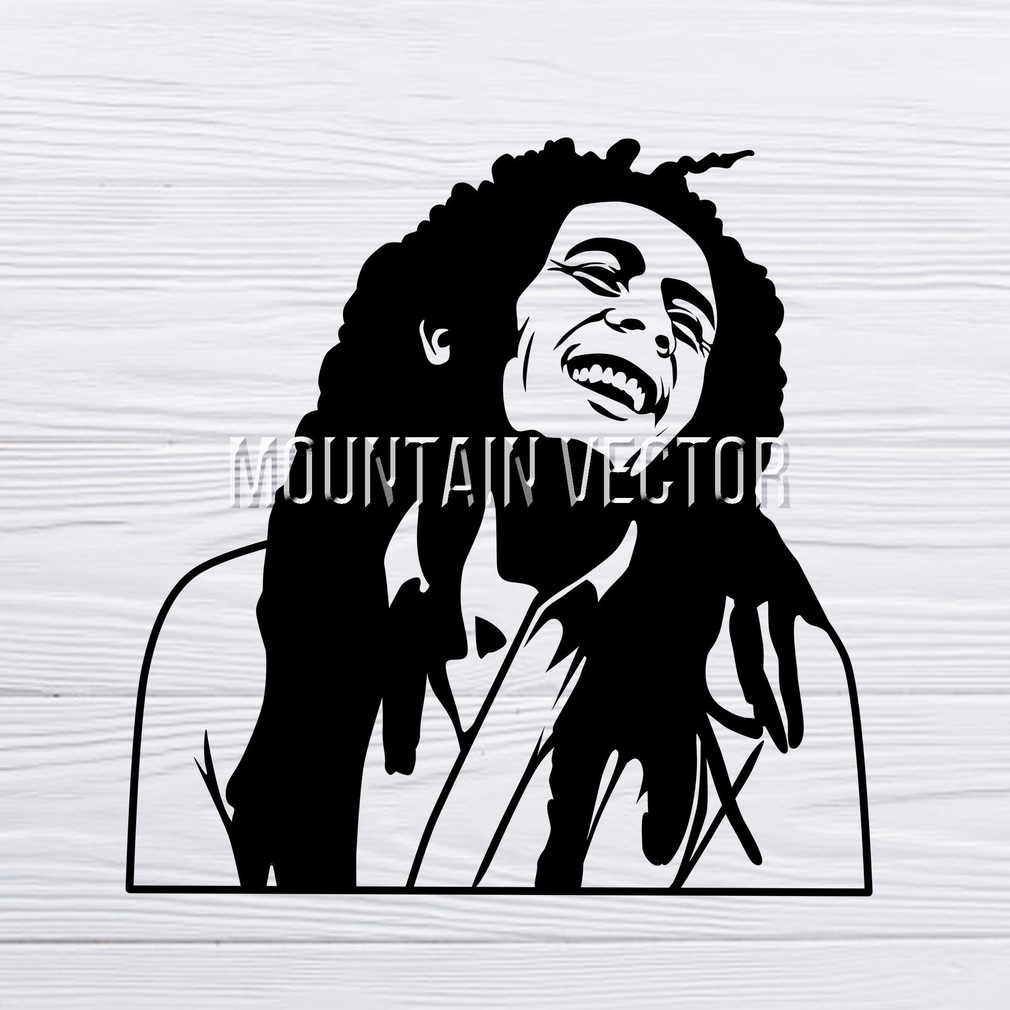 Bob Marley Portrait SVG File Bob Marley Reggae SVG Cut File | Etsy Canada