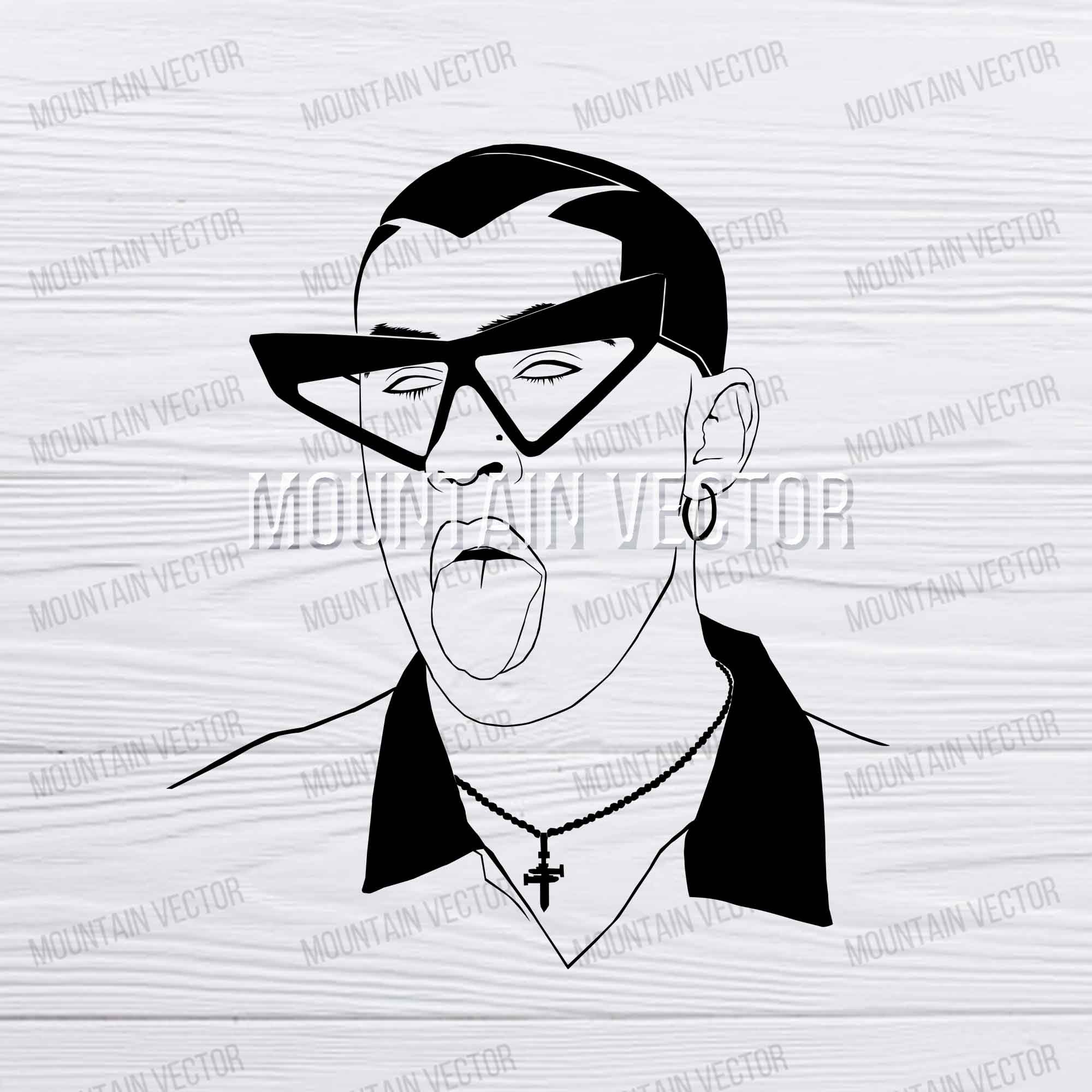 Download Bad Bunny Svg Png Cricut File Perfect For Cricut Bad Bunny Etsy
