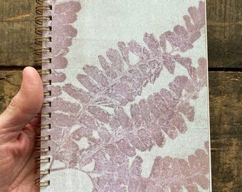Custom notebook by teresamathesondesign, botanical notebook, maidenhair fern notebook, small notebook, custom journal