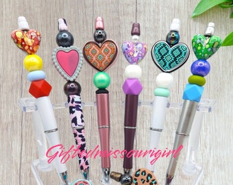 Heart // Beaded Pen // Western // Love // Many Color Options // Pen Gift Set // Ready to Ship *3/24