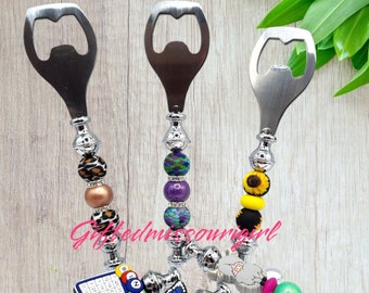 Beaded Bottle Opener // Butterfly // Bingo // Sunflower // Many Options // Ready to Ship *1/24