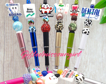 LAST CHANCE Dental Themed Ink Pens // Listing #1 //Dental Life // Dentist // Dental Assistant // Tooth / Hygienist/ Ready to Ship L705 *9/24