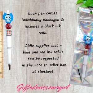 Co-Worker Pen // Emotional Support Co-worker // Friend // Beaded Ink Pen // Ready to Ship 11/25 Bild 10