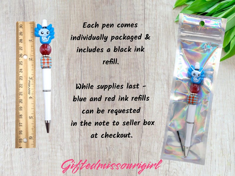 Co-Worker Pen // Emotional Support Co-worker // Friend // Beaded Ink Pen // Ready to Ship 11/25 Bild 10