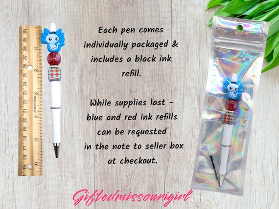 Peen Ink Pen // Richard // Penis // Dick // Beaded Pen // Listing 1 of 2 //  Ready to Ship 10/25