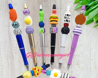 Food Themed Ink Pen // Pizza // Hamburger // Pickle // Wing // Cheese // Egg // Sushi // Tomato // Waffle // Ready to Ship 10/25