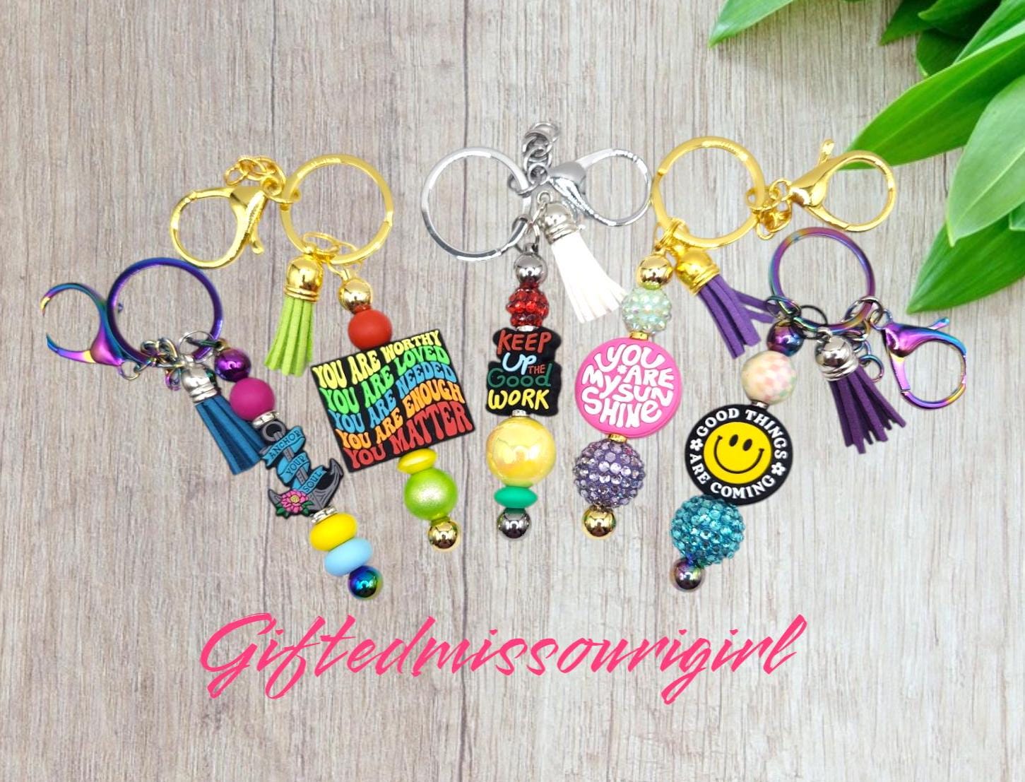 Posotive Keychains Positive & Motivational Keychain // Many Options // Ready to Ship L549 ...