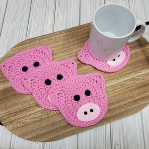 Pig Coasters // Set of 4