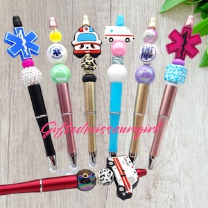LAST CHANCE Emergency Medical Services Beaded Pen // Paramedic // EMS // Ambulance // Ready to Ship  *10/24