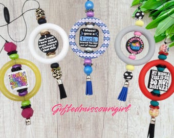 Sarcastic & Funny Car Charms // Sunshine // Mirror Charm // Silicone Beaded Car Accessory // Ready to Ship // 9/25