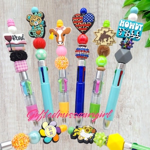 CLOSE OUT Multi Color Ink Pens // Beaded Pen // Ready to Ship  9/25