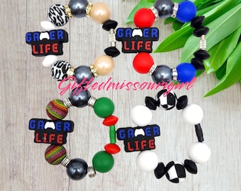 CLOSE OUT Gamer Life Cup Charm // Beaded Cup Handle Charm // Cup Accessory // Ready to Ship 10/25
