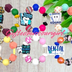 LAST CHANCE Dental Themed Cup Charm // Beaded Cup Charm // Handle Charm // Cup Accessory  // Listing 2 of 2 // Ready to Ship // L631 11/24