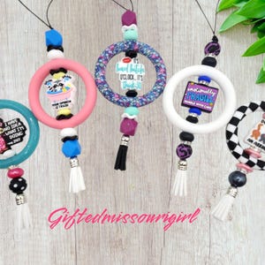 Sarcastic & Funny Car Charms // Sunshine // Mirror Charm // Silicone Beaded Car Accessory // Ready to Ship // 9/25