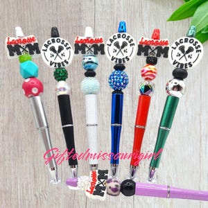 LAST CHANCE Lacrosse Ink Pen //  Mom // Lacrosse Vibes Pen // Many Options  // Ready to Ship L666 *10/24