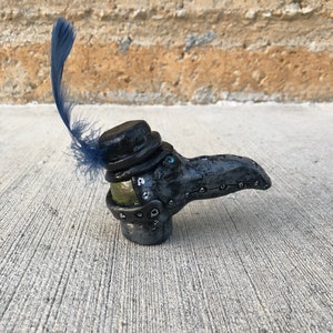 The Plague Doctor - OOAK Polymer Clay Sculpture