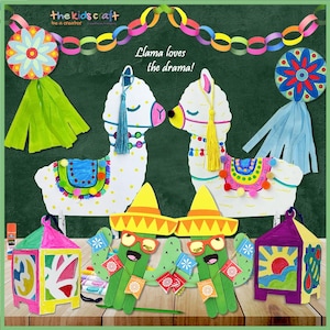 Llama loves the drama, The Kids Craft DIY Crafts, Crafts Box for Kids, Arts & Crafts Activity, Busy Kid Gift for Girls, Boys, Birthday Gift