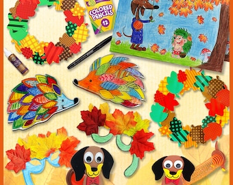 The Kids Craft DIY Crafts, An Autumn Tale!, Arts & Crafts Activity Box, Busy Kid, Fall Gift for Kids