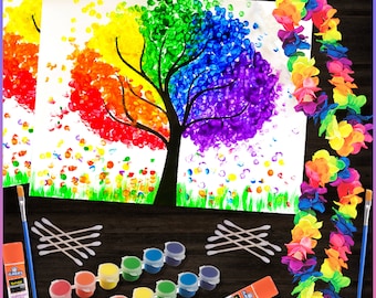 Rainbow Magical Tree DIY Art & Craft, The Kids Craft, Kids DIY Crafts, Kids Rainbow Gift, DIY Craft Activity