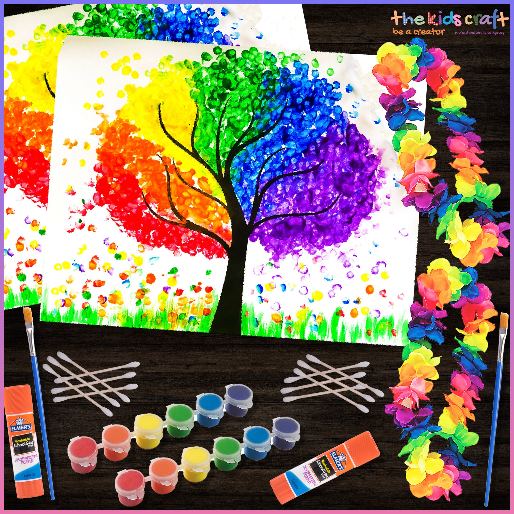 Rainbow DIY Crafts Box, Arts & Crafts Activity Box, Busy Kid, Gift for  Girls, Boys, Holiday, Birthday Gifts, Rainbow Fun 