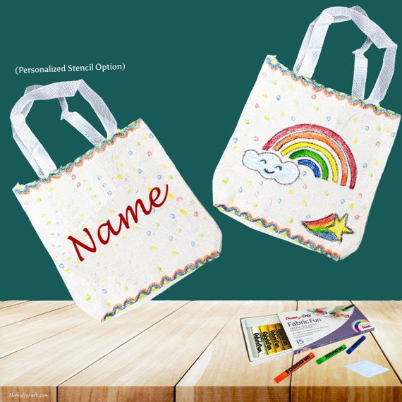 Personalize It Reusable Tote Bag DIY Arts & Crafts the Kids 