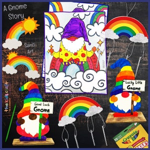A Gnome Story, The Kids Craft DIY Crafts Box for Kids, Arts & Crafts Activity Box for Kids, Busy Kid Gift for Girls, Boys, Holidays Gift