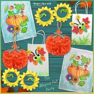 The Magical Fall Party, DIY Kids Crafts Box, Arts & Crafts Activity Box, Busy Kid, Gift for Girls, Boys, Holiday, Birthday Gifts