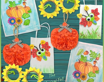 Fall Arts and Crafts Box, Kids DIY Activity Kit, USA Made