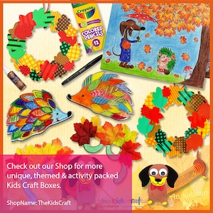 Rainbow DIY Crafts Box, Arts & Crafts Activity Box, Busy Kid, Gift for Girls, Boys, Holiday, Birthday Gifts, Rainbow Fun image 6