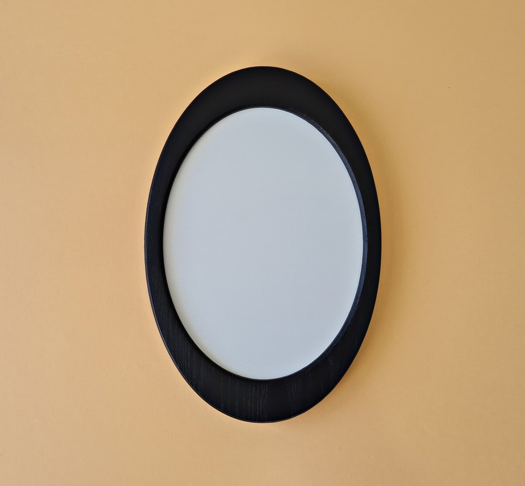 Black Oval Frame, Modern Oval Frame, Oval Photo Frame, Wooden Frame
