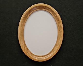 Oak oval frame, modern oval frame, wooden frame, oval frame, oval photo frame