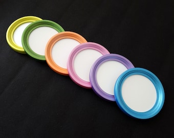 Bright wooden colored round frames, oval photo frame, Many sizes in options