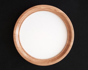 Oak round frame, modern round frame, wooden frame, round frame, round photo frame