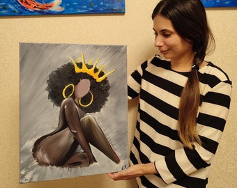 Ebony Nude Painting - Etsy